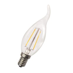 LED-lamp LED Filament candle BAILEY TIP-KAARSLAMP C35 COSY E14 2W 180LM 2700K HELDER 80100035106